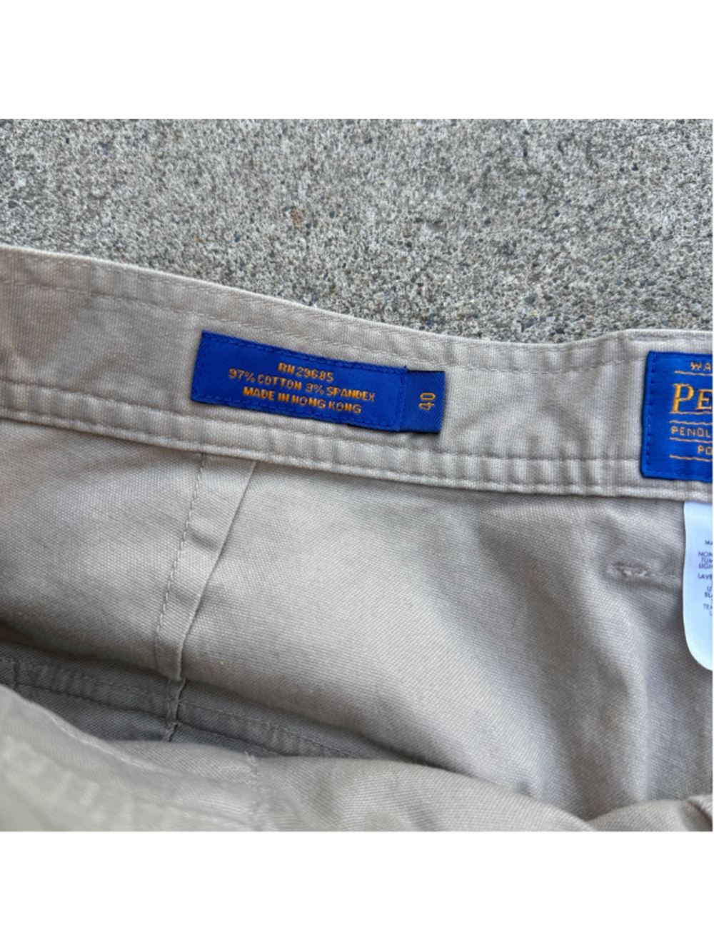 Pendleton Men’s Khaki Cargo Utility Shorts Waist Size 40 - Picture 5 of 10